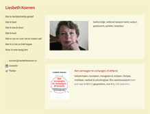 Tablet Screenshot of liesbethkoenen.nl